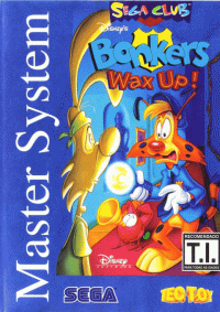 Bonkers Wax Up PAL Sega Master System PAL box art